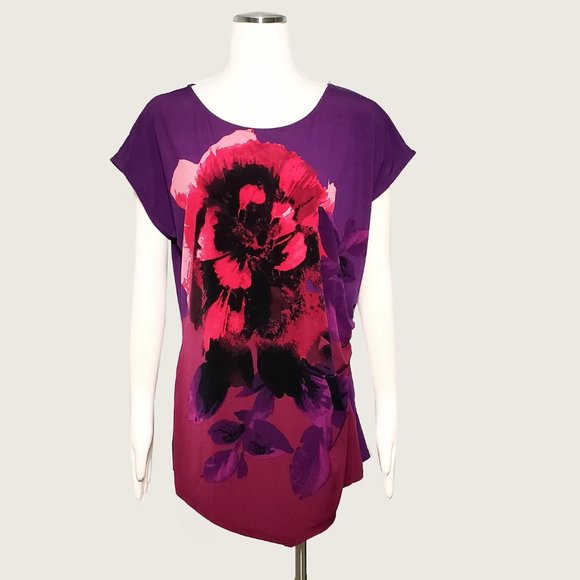 Tops - Jacklyn Smith Collection Asymmetric Cinched Top NWOT
